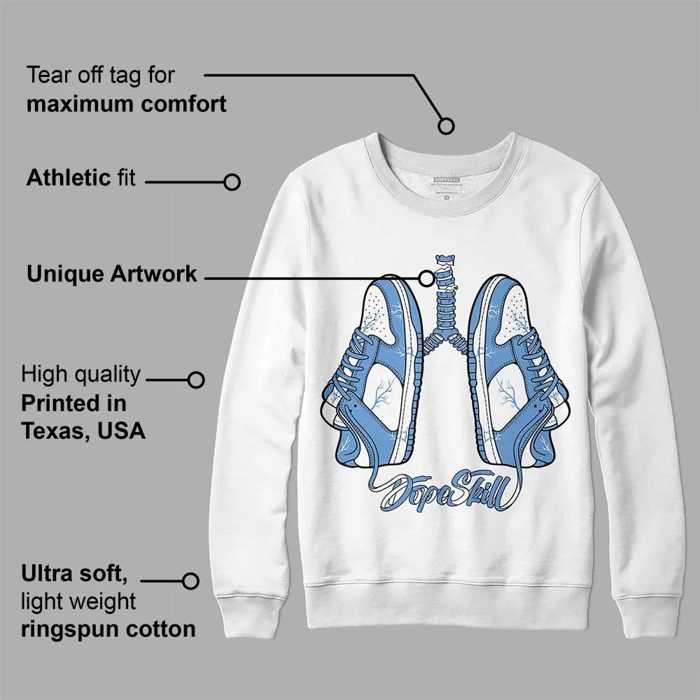 Dunk White Polar Blue DopeSkill Sweatshirt Breathe Graphic sold by DopeSkill product image thumbnail 3