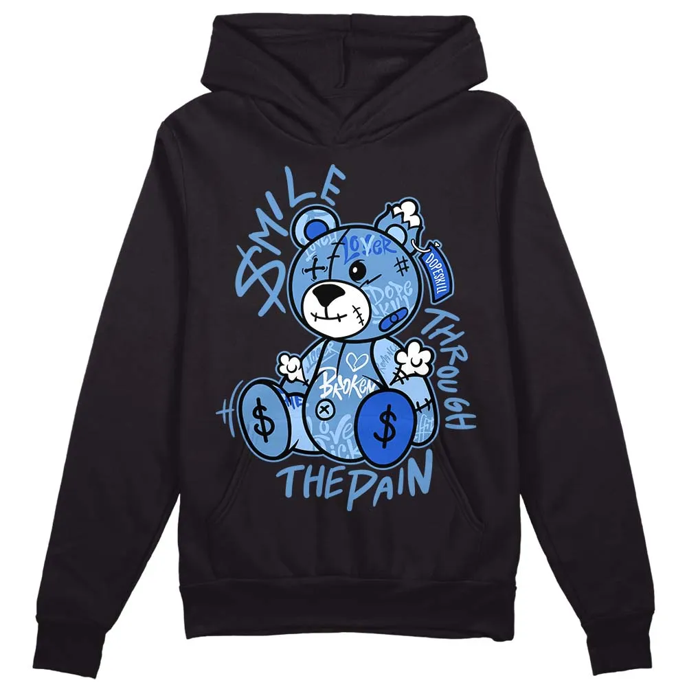 Dunk White Polar Blue DopeSkill Hoodie Sweatshirt Smile Through The Pain Graphic sold by DopeSkill product image thumbnail 2