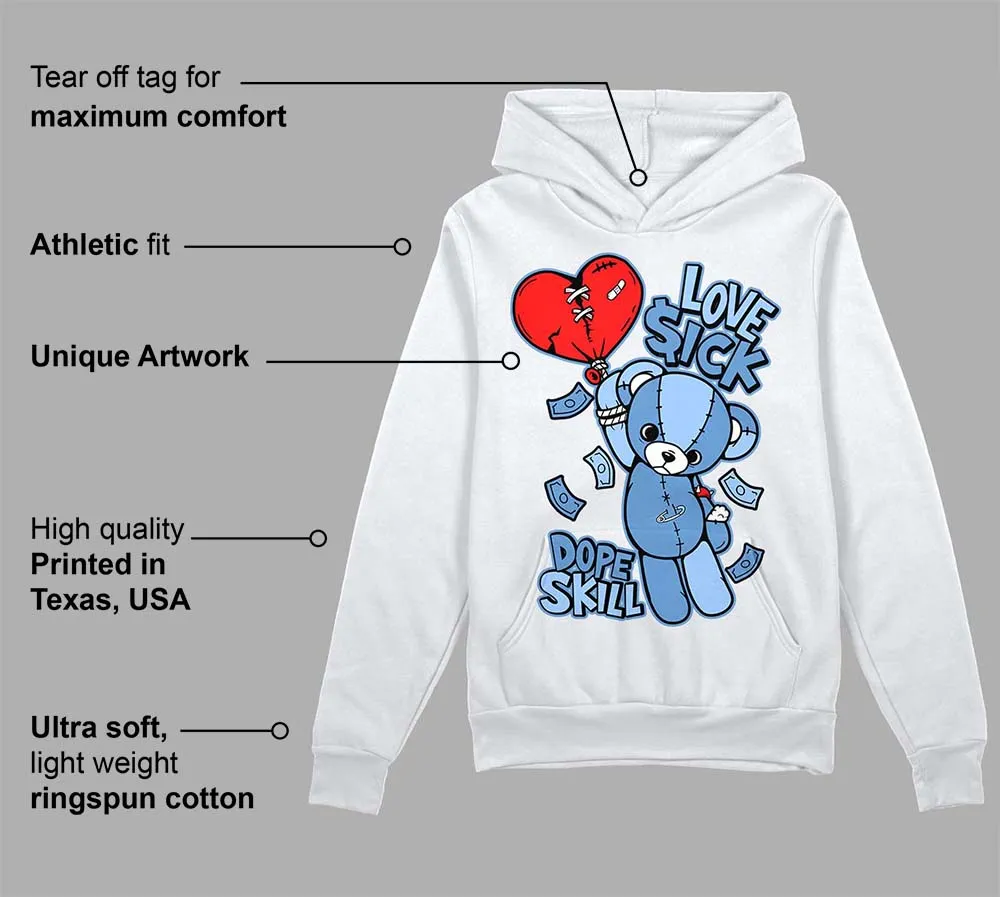 Dunk White Polar Blue DopeSkill Hoodie Sweatshirt Love Sick Graphic sold by DopeSkill product image thumbnail 3