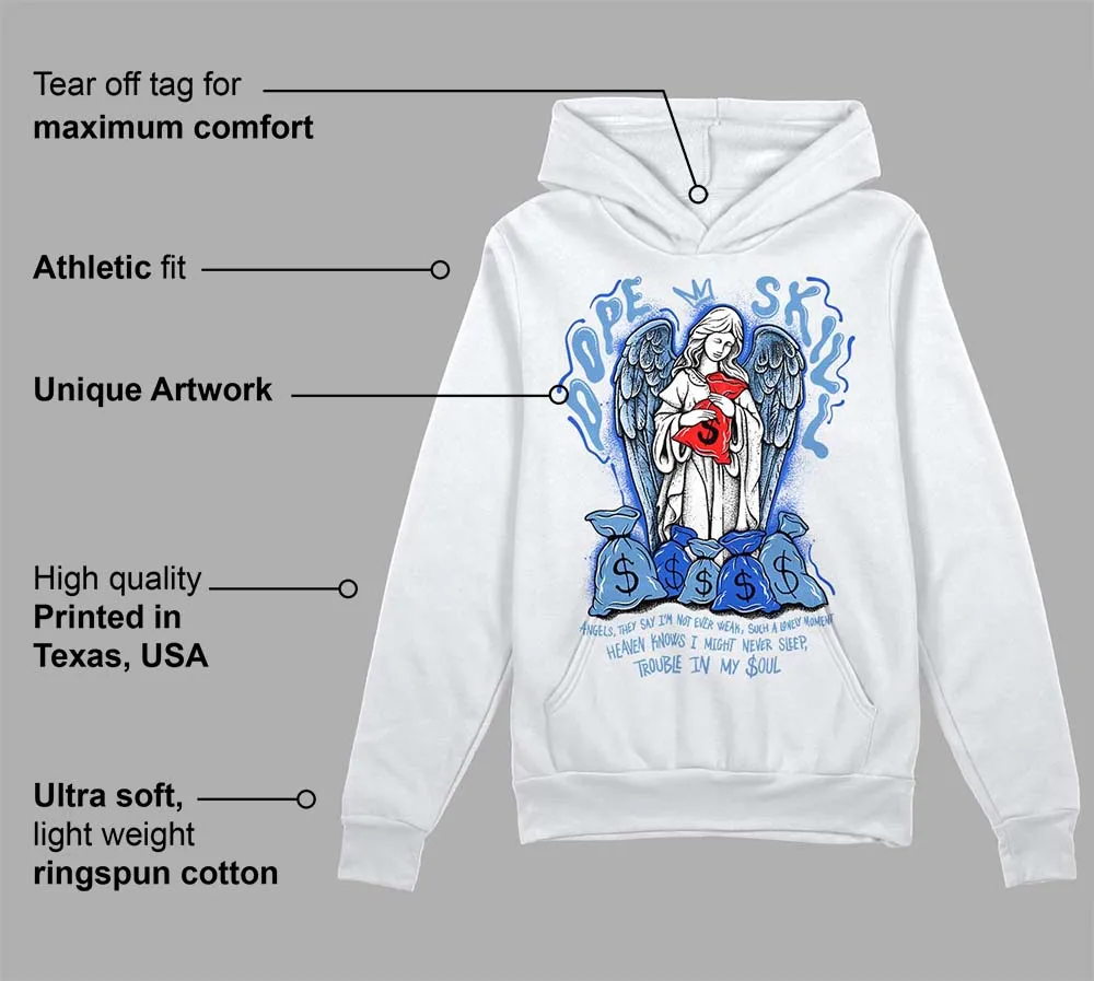 Dunk White Polar Blue DopeSkill Hoodie Sweatshirt Angels Graphic sold by DopeSkill product image thumbnail 3