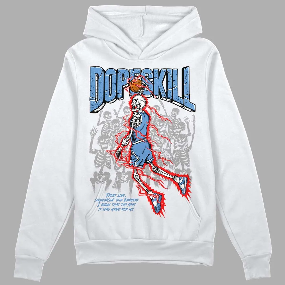 Dunk White Polar Blue DopeSkill Hoodie Sweatshirt Thunder Dunk Graphic sold by DopeSkill
