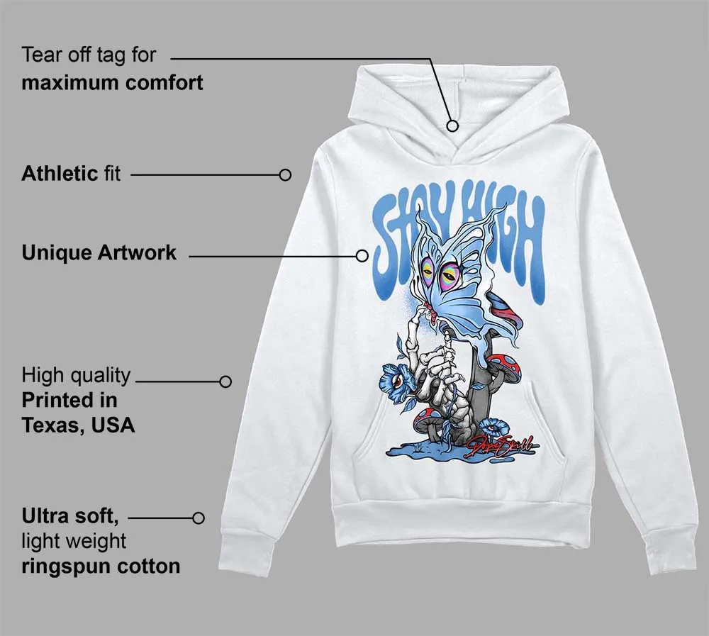 Dunk White Polar Blue DopeSkill Hoodie Sweatshirt Stay High Graphic sold by DopeSkill product image thumbnail 3