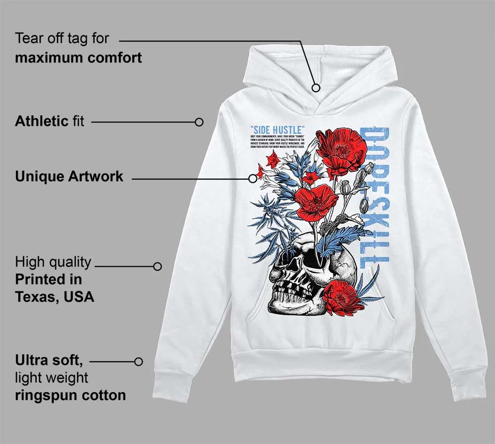 Dunk White Polar Blue DopeSkill Hoodie Sweatshirt Side Hustle Graphic sold by DopeSkill product image thumbnail 3