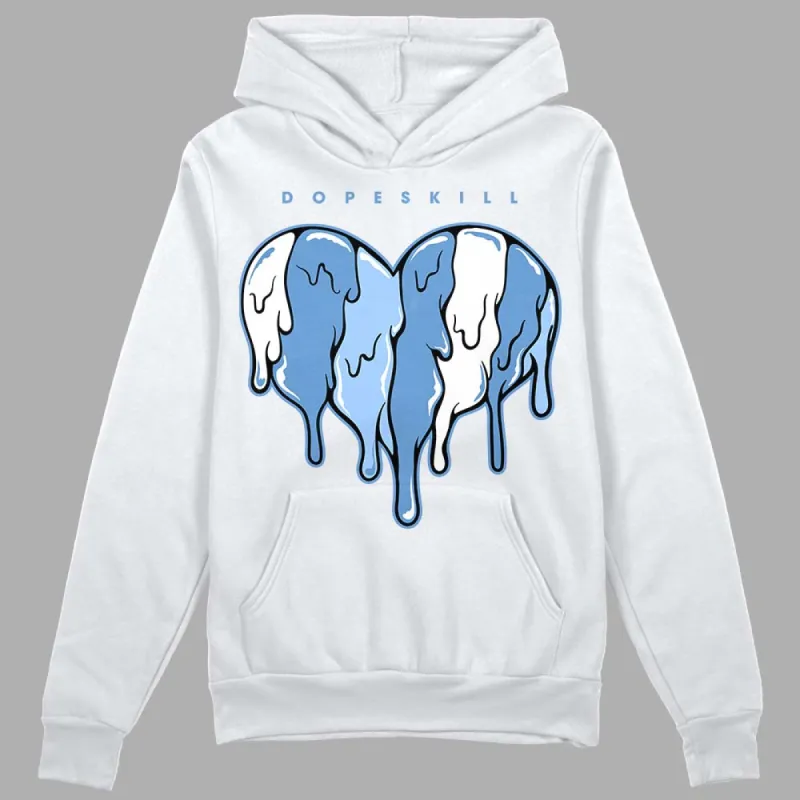 Dunk White Polar Blue DopeSkill Hoodie Sweatshirt Slime Drip Heart Graphic sold by DopeSkill