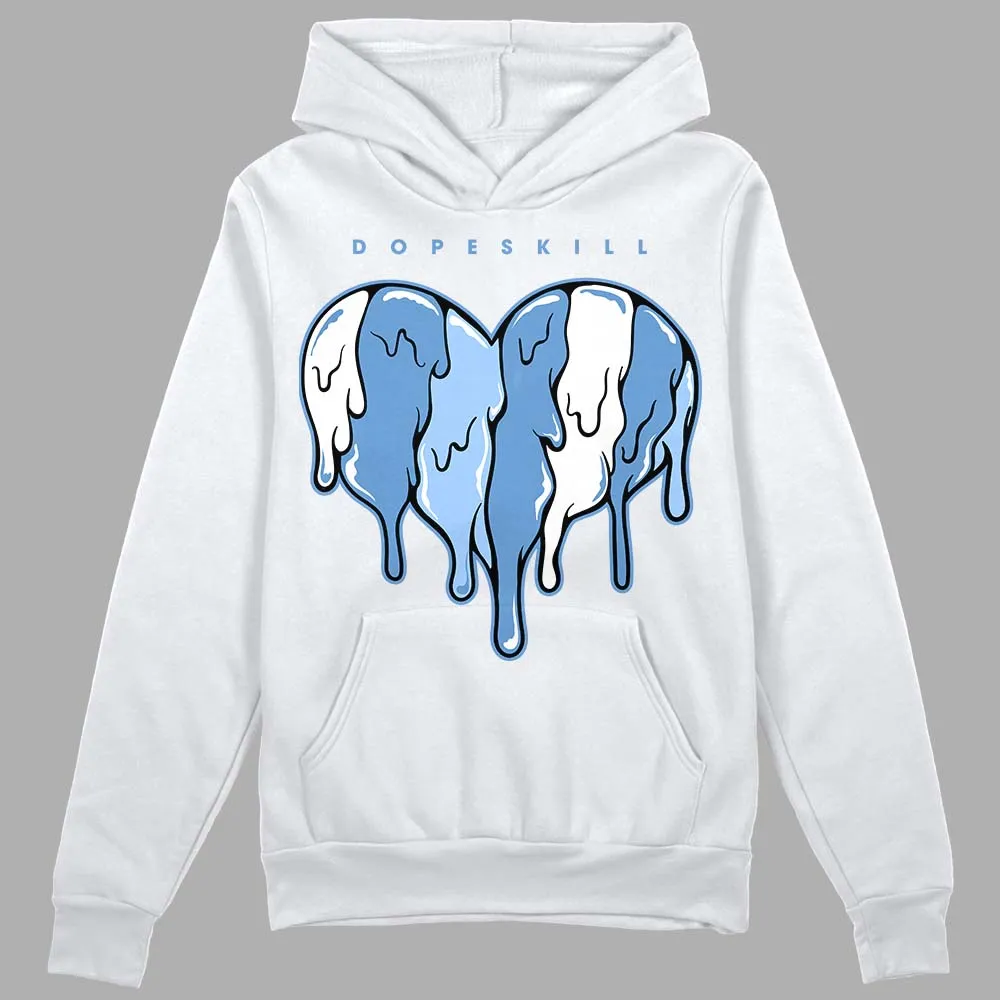 Dunk White Polar Blue DopeSkill Hoodie Sweatshirt Slime Drip Heart Graphic sold by DopeSkill