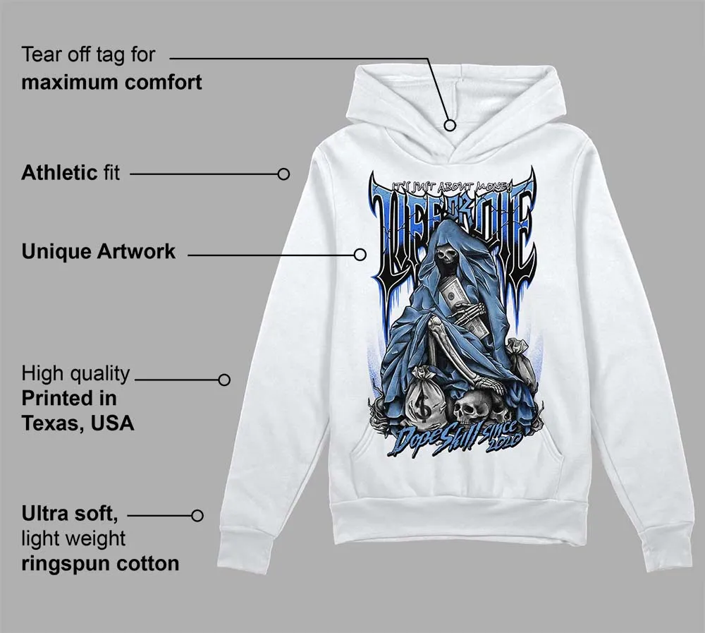 Dunk White Polar Blue DopeSkill Hoodie Sweatshirt Life or Die Graphic sold by DopeSkill product image thumbnail 3
