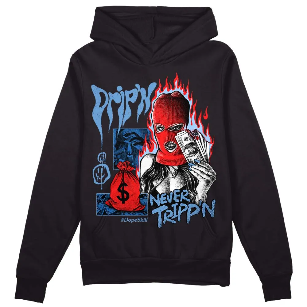 Dunk White Polar Blue DopeSkill Hoodie Sweatshirt Drip'n Never Tripp'n Graphic sold by DopeSkill product image thumbnail 2