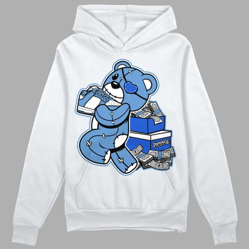 Dunk White Polar Blue DopeSkill Hoodie Sweatshirt Bear Steals Sneaker Graphic sold by DopeSkill