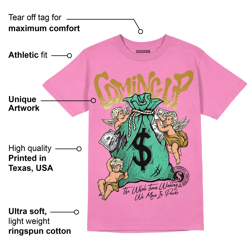 Dunk Playful Pink Multi Color Bronzine Clear Jade Luminous Green DopeSkill Pink T-shirt Money Bag Coming Up Graphic sold by DopeSkill product image thumbnail 2