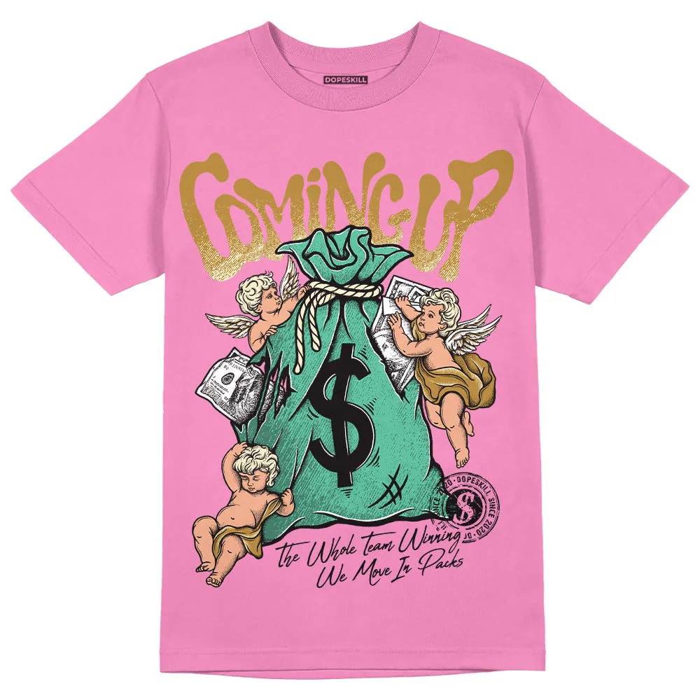Dunk Playful Pink Multi Color Bronzine Clear Jade Luminous Green DopeSkill Pink T-shirt Money Bag Coming Up Graphic sold by DopeSkill
