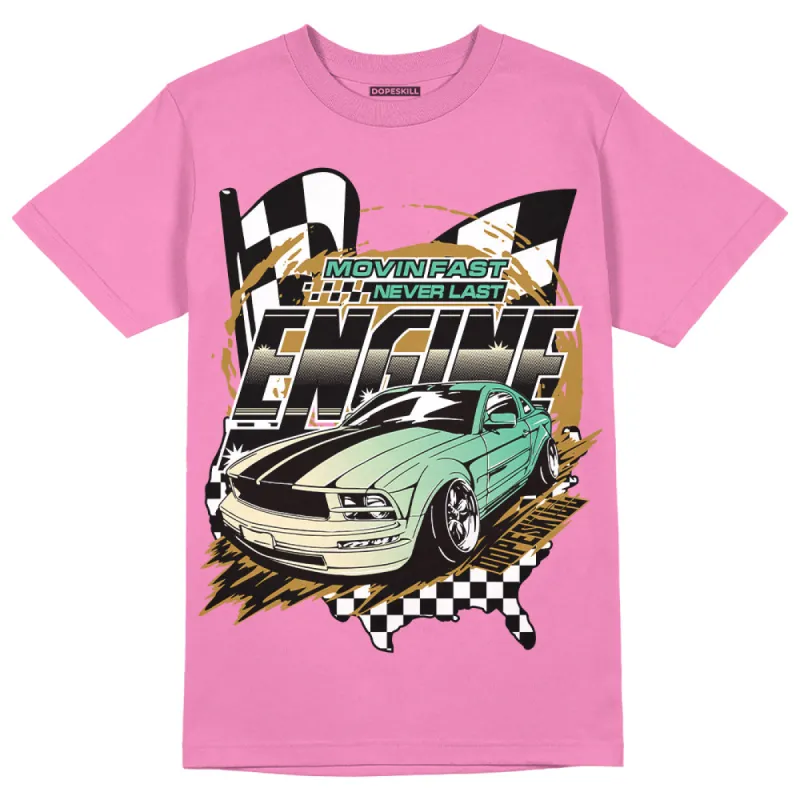Dunk Playful Pink Multi Color Bronzine Clear Jade Luminous Green DopeSkill Pink T-shirt ENGINE Tshirt Graphic sold by DopeSkill
