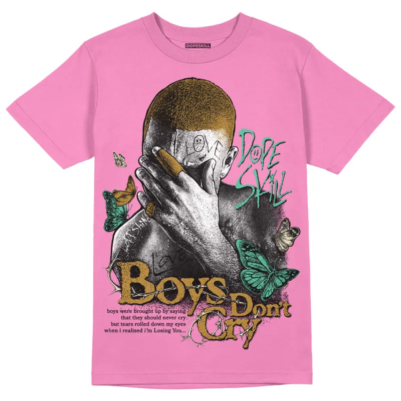 Dunk Playful Pink Multi Color Bronzine Clear Jade Luminous Green DopeSkill Pink T-shirt Boys Don't Cry Graphic sold by DopeSkill