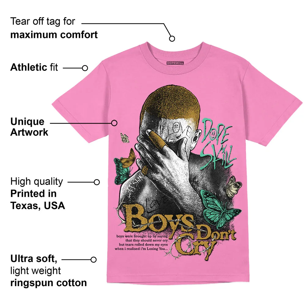 Dunk Playful Pink Multi Color Bronzine Clear Jade Luminous Green DopeSkill Pink T-shirt Boys Don't Cry Graphic sold by DopeSkill product image thumbnail 2