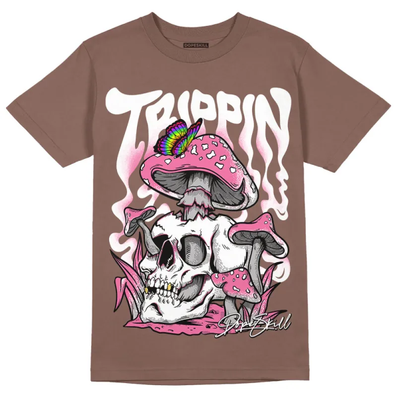 Dunk Smokey Mauve Playful Pink White Brown DopeSkill Brown Savana T-shirt Trippin Graphic sold by DopeSkill