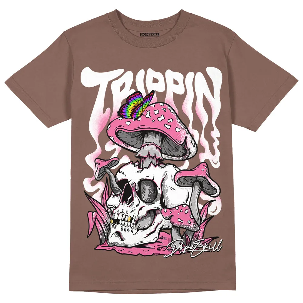 Dunk Smokey Mauve Playful Pink White Brown DopeSkill Brown Savana T-shirt Trippin Graphic sold by DopeSkill
