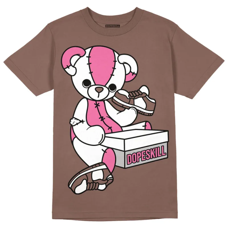 Dunk Smokey Mauve Playful Pink White Brown DopeSkill Brown Savana T-shirt Sneakerhead BEAR Graphic sold by DopeSkill