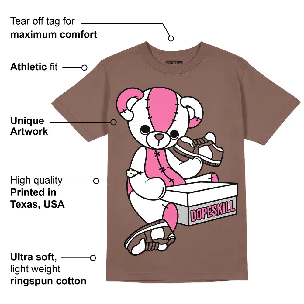 Dunk Smokey Mauve Playful Pink White Brown DopeSkill Brown Savana T-shirt Sneakerhead BEAR Graphic sold by DopeSkill product image thumbnail 2