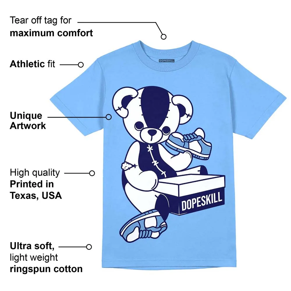 Dunk White Polar Blue DopeSkill University Blue T-shirt Sneakerhead BEAR Graphic sold by DopeSkill product image thumbnail 2
