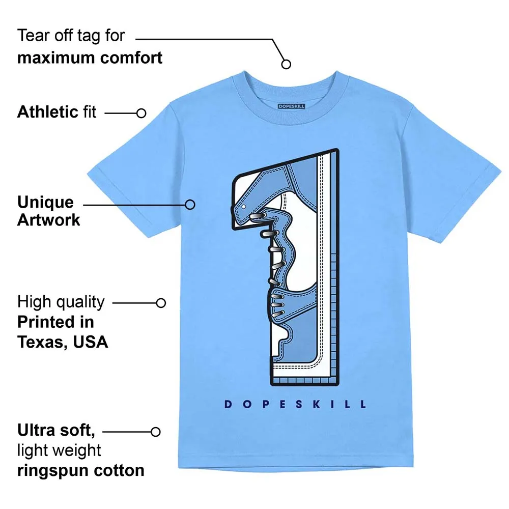 Dunk White Polar Blue DopeSkill University Blue T-shirt No.1 Graphic sold by DopeSkill product image thumbnail 2