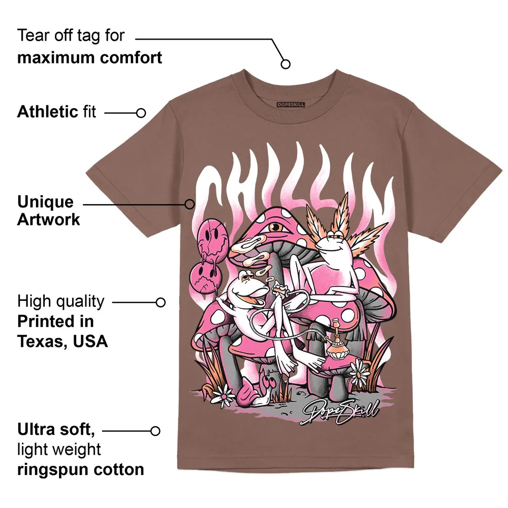 Dunk Smokey Mauve Playful Pink White Brown DopeSkill Brown Savana T-shirt Chillin Graphic sold by DopeSkill product image thumbnail 2