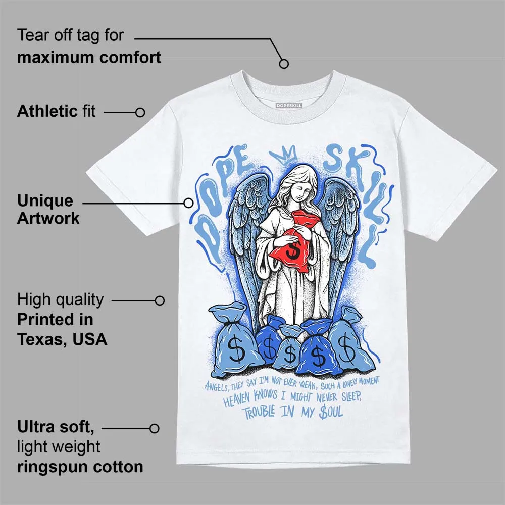 Dunk White Polar Blue DopeSkill T-Shirt Angels Graphic sold by DopeSkill product image thumbnail 3