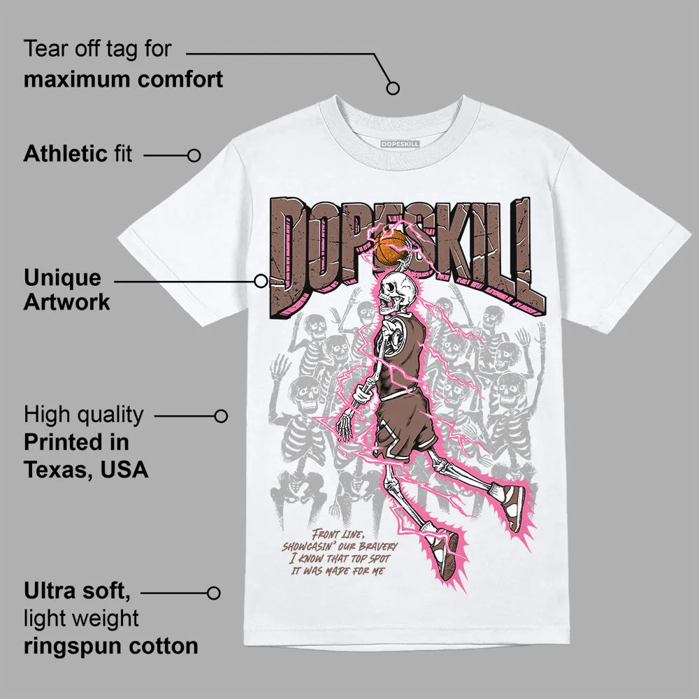 Dunk Smokey Mauve Playful Pink White Brown DopeSkill T-Shirt Thunder Dunk Graphic sold by DopeSkill product image thumbnail 3