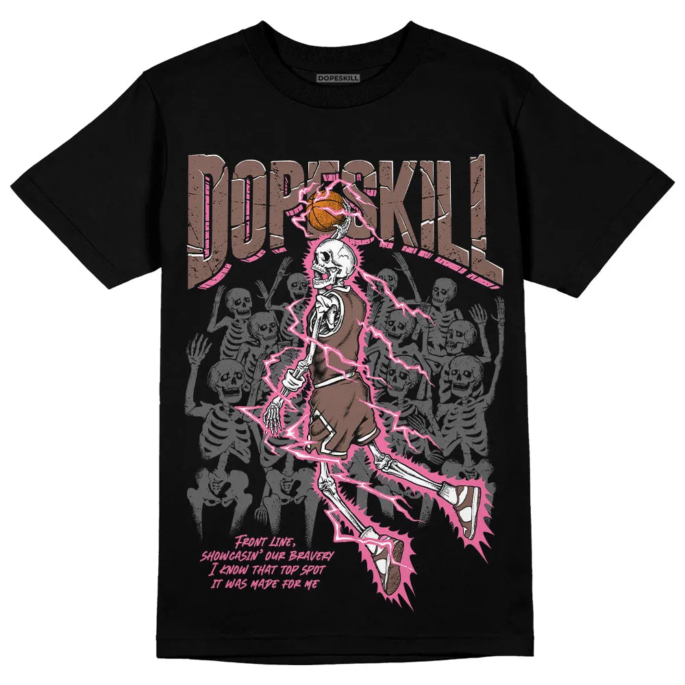 Dunk Smokey Mauve Playful Pink White Brown DopeSkill T-Shirt Thunder Dunk Graphic sold by DopeSkill product image thumbnail 2