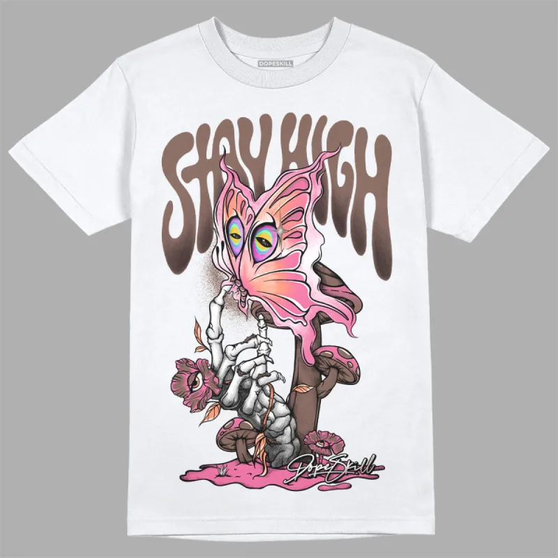 Dunk Smokey Mauve Playful Pink White Brown DopeSkill T-Shirt Stay High Graphic sold by DopeSkill