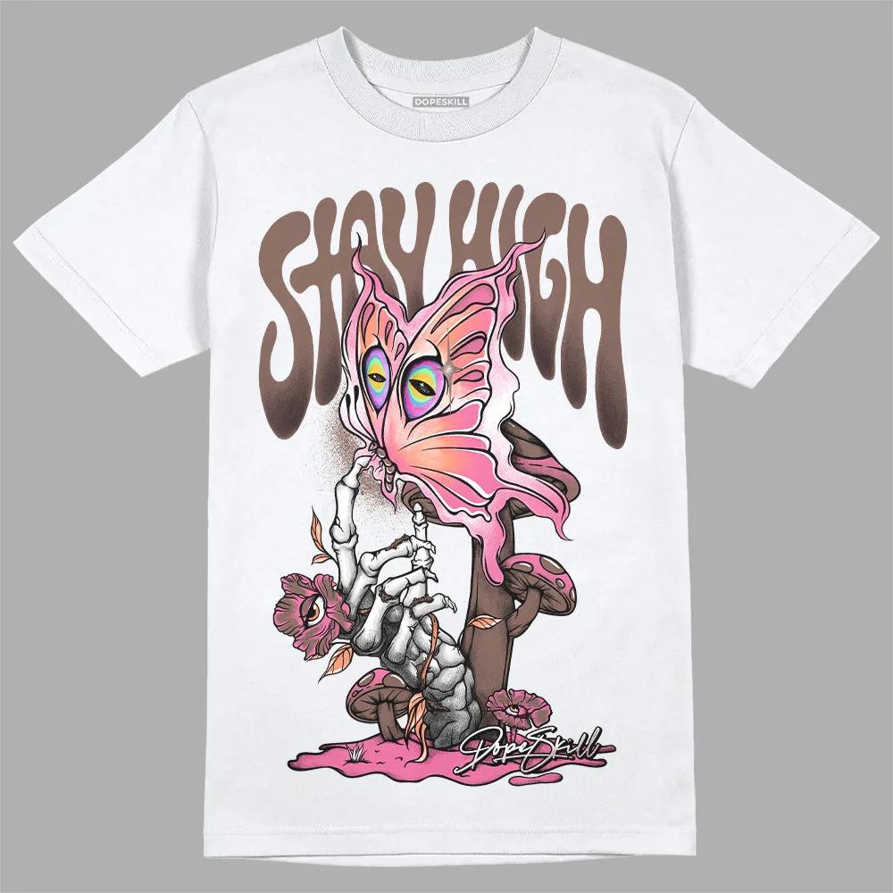 Dunk Smokey Mauve Playful Pink White Brown DopeSkill T-Shirt Stay High Graphic sold by DopeSkill