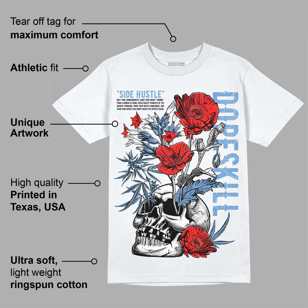 Dunk White Polar Blue DopeSkill T-Shirt Side Hustle Graphic sold by DopeSkill product image thumbnail 3