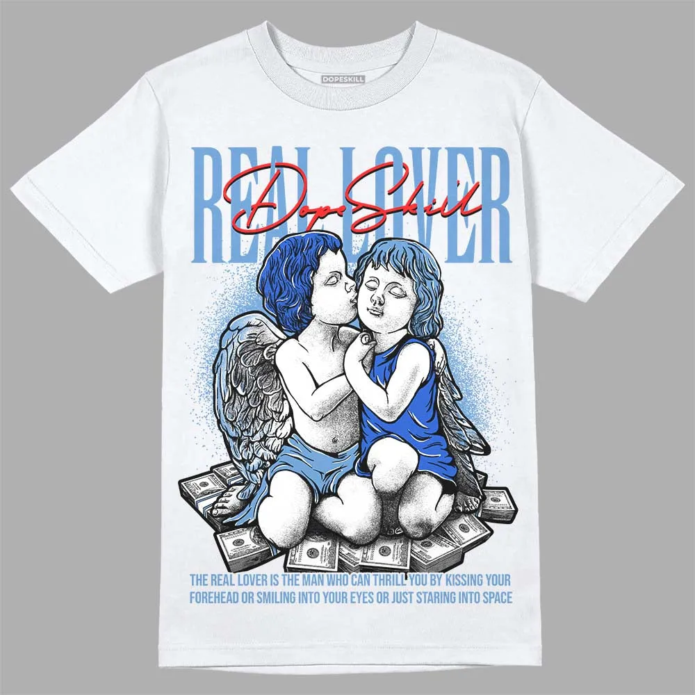 Dunk White Polar Blue DopeSkill T-Shirt Real Lover Graphic sold by DopeSkill