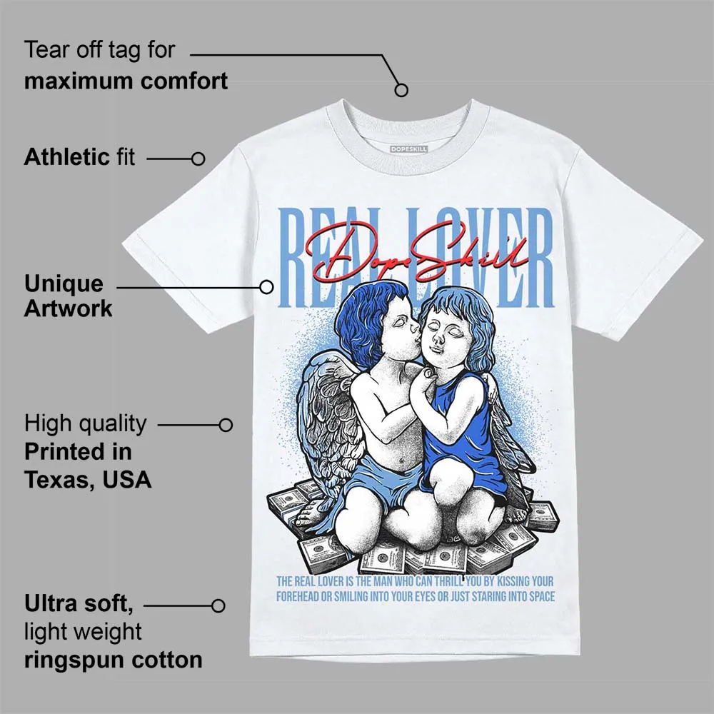 Dunk White Polar Blue DopeSkill T-Shirt Real Lover Graphic sold by DopeSkill product image thumbnail 3