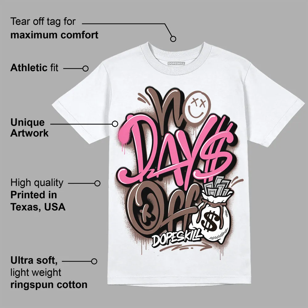Dunk Smokey Mauve Playful Pink White Brown DopeSkill T-Shirt No Days Off Graphic sold by DopeSkill product image thumbnail 3