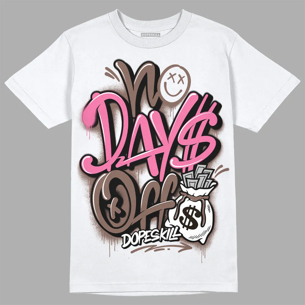 Dunk Smokey Mauve Playful Pink White Brown DopeSkill T-Shirt No Days Off Graphic sold by DopeSkill