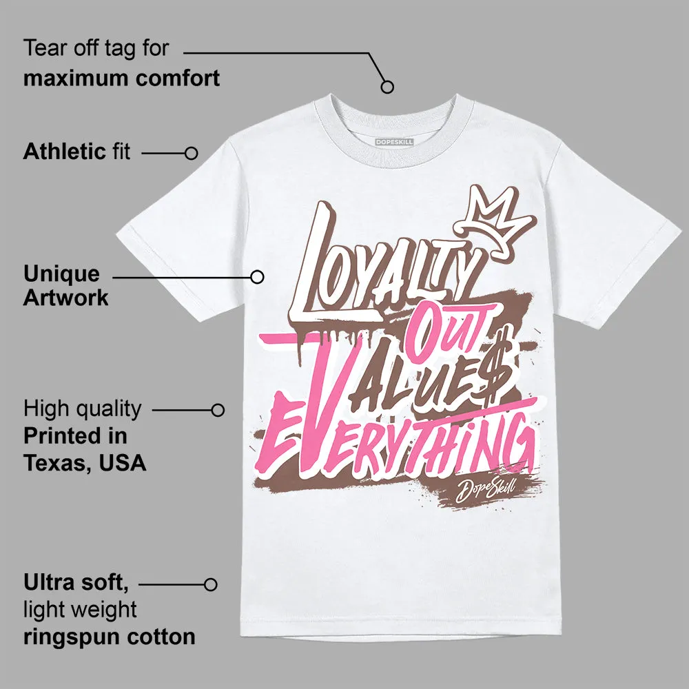 Dunk Smokey Mauve Playful Pink White Brown DopeSkill T-Shirt LOVE Graphic sold by DopeSkill product image thumbnail 3