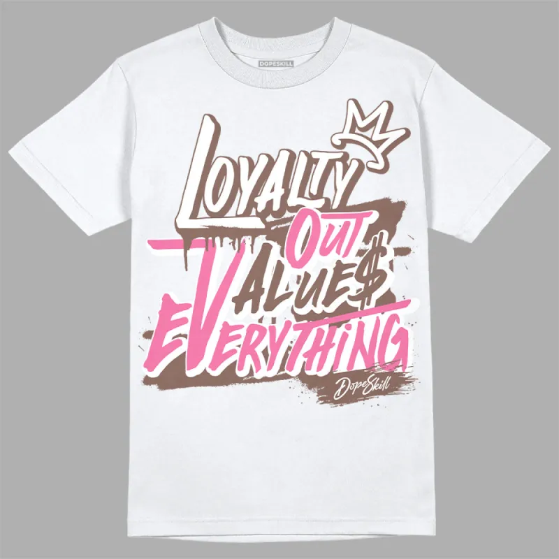 Dunk Smokey Mauve Playful Pink White Brown DopeSkill T-Shirt LOVE Graphic sold by DopeSkill