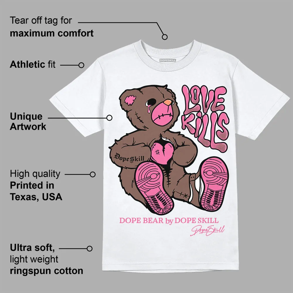 Dunk Smokey Mauve Playful Pink White Brown DopeSkill T-Shirt Love Kills Graphic sold by DopeSkill product image thumbnail 3