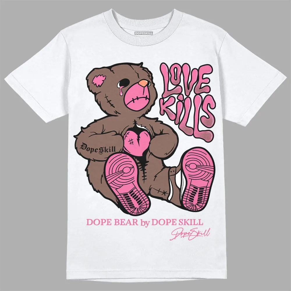 Dunk Smokey Mauve Playful Pink White Brown DopeSkill T-Shirt Love Kills Graphic sold by DopeSkill
