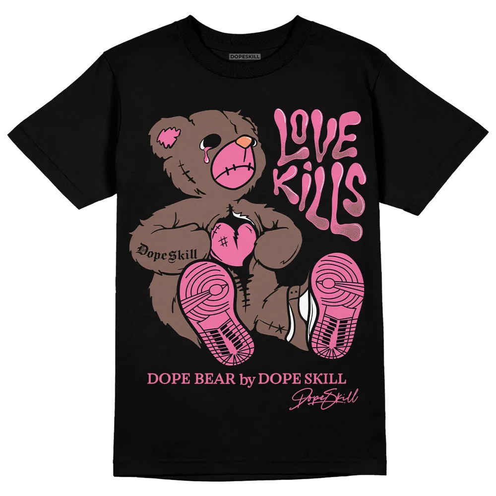 Dunk Smokey Mauve Playful Pink White Brown DopeSkill T-Shirt Love Kills Graphic sold by DopeSkill product image thumbnail 2