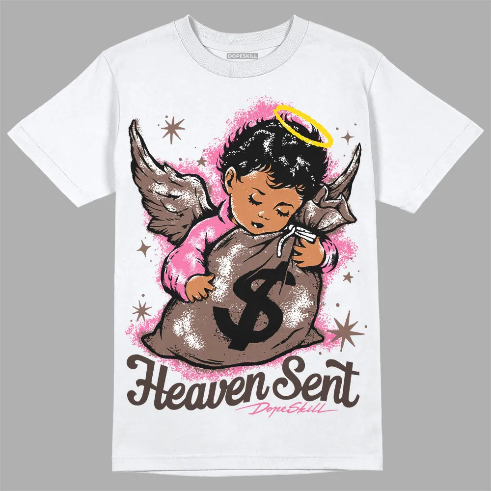 Dunk Smokey Mauve Playful Pink White Brown DopeSkill T-Shirt Heaven Sent Graphic sold by DopeSkill