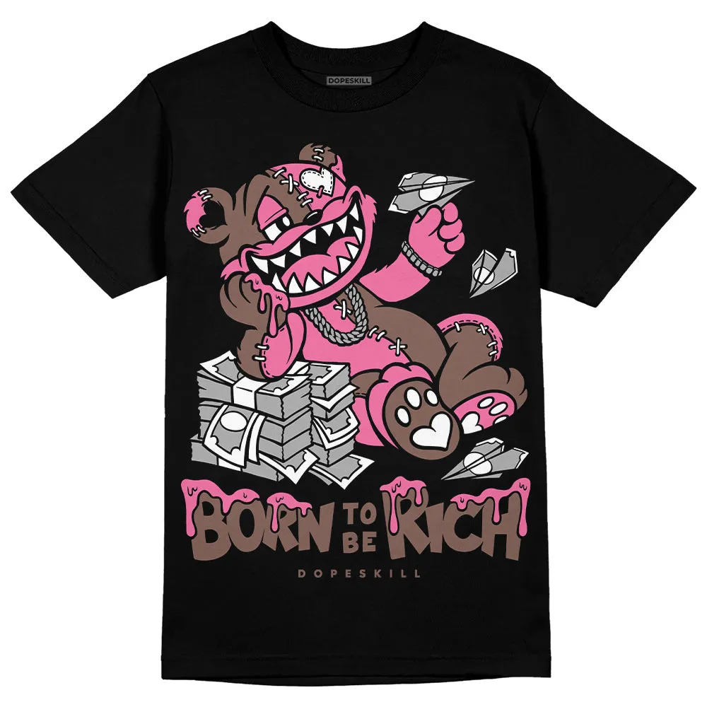Dunk Smokey Mauve Playful Pink White Brown DopeSkill T-Shirt Born To Be Rich Graphic sold by DopeSkill product image thumbnail 2