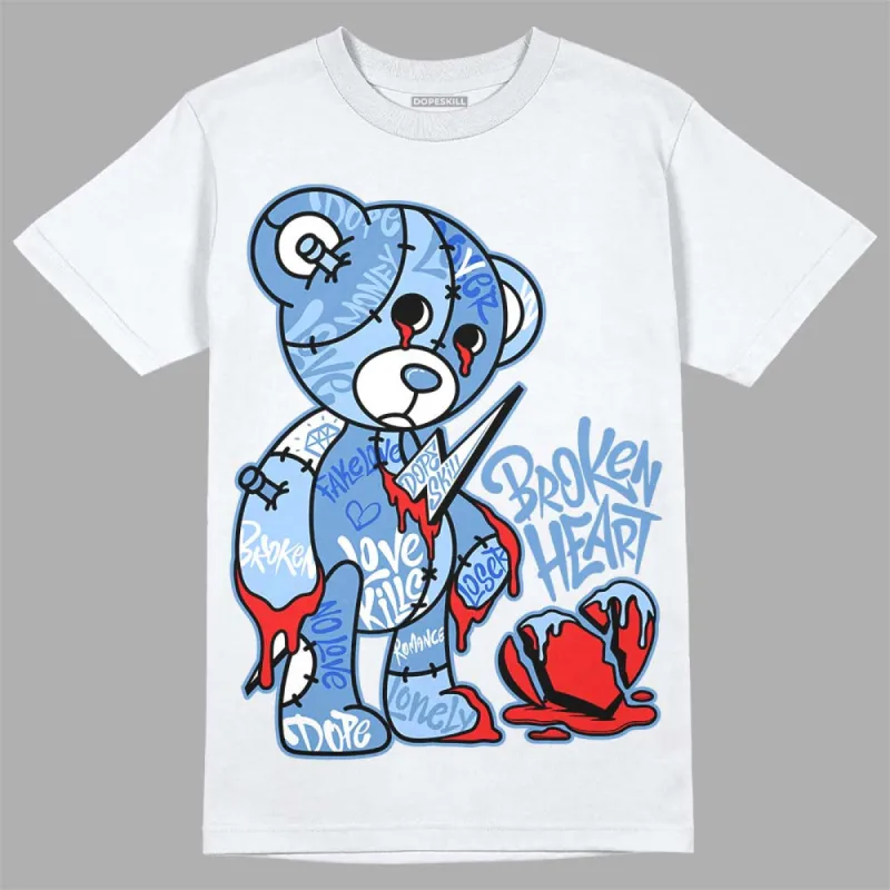 Dunk White Polar Blue DopeSkill T-Shirt Broken Heart Graphic sold by DopeSkill