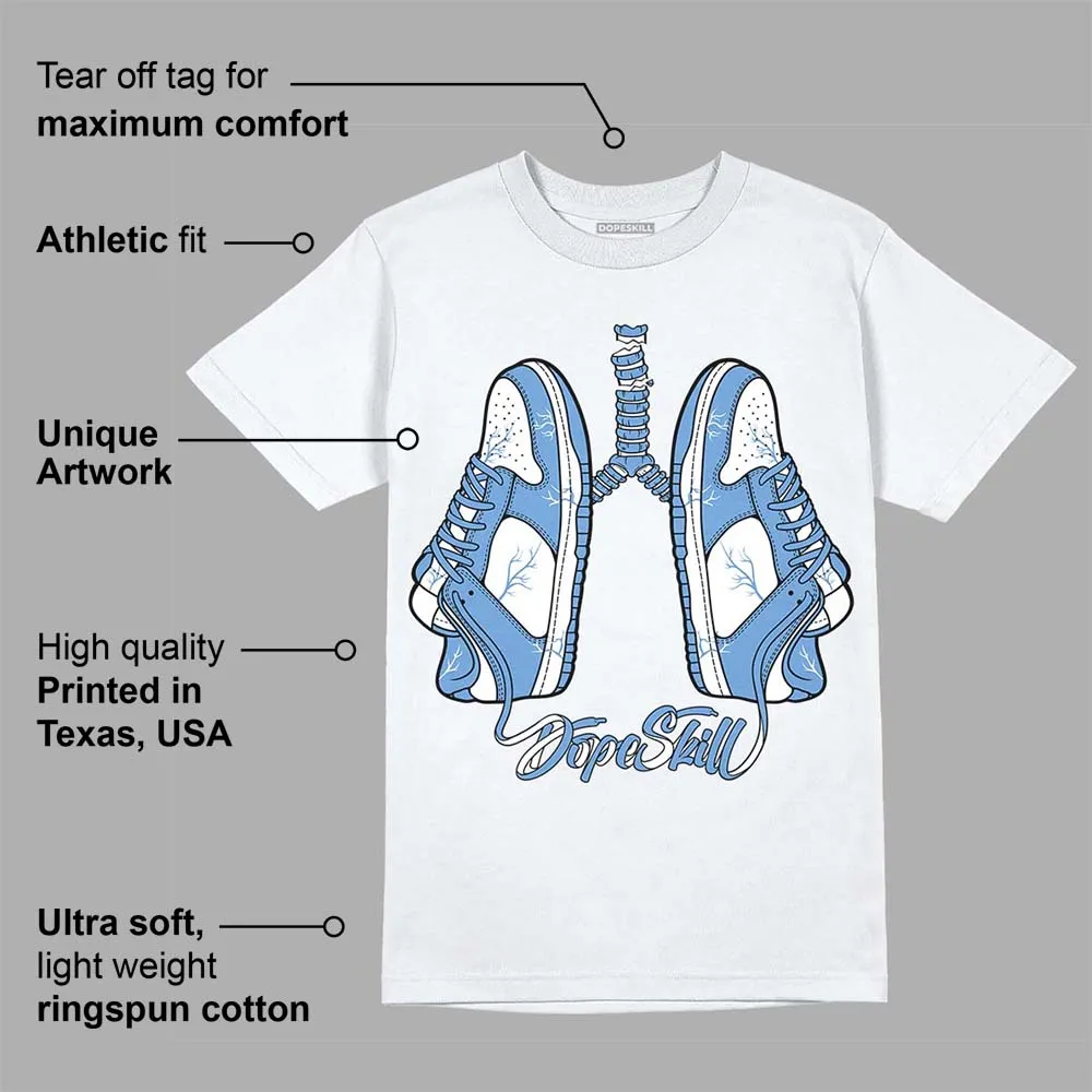 Dunk White Polar Blue DopeSkill T-Shirt Breathe Graphic sold by DopeSkill product image thumbnail 3