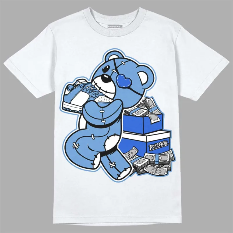 Dunk White Polar Blue DopeSkill T-Shirt Bear Steals Sneaker Graphic sold by DopeSkill