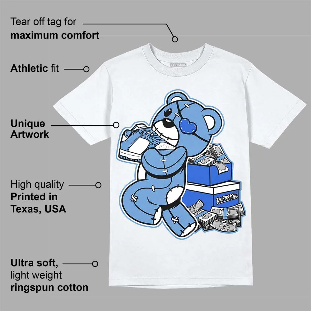 Dunk White Polar Blue DopeSkill T-Shirt Bear Steals Sneaker Graphic sold by DopeSkill product image thumbnail 3
