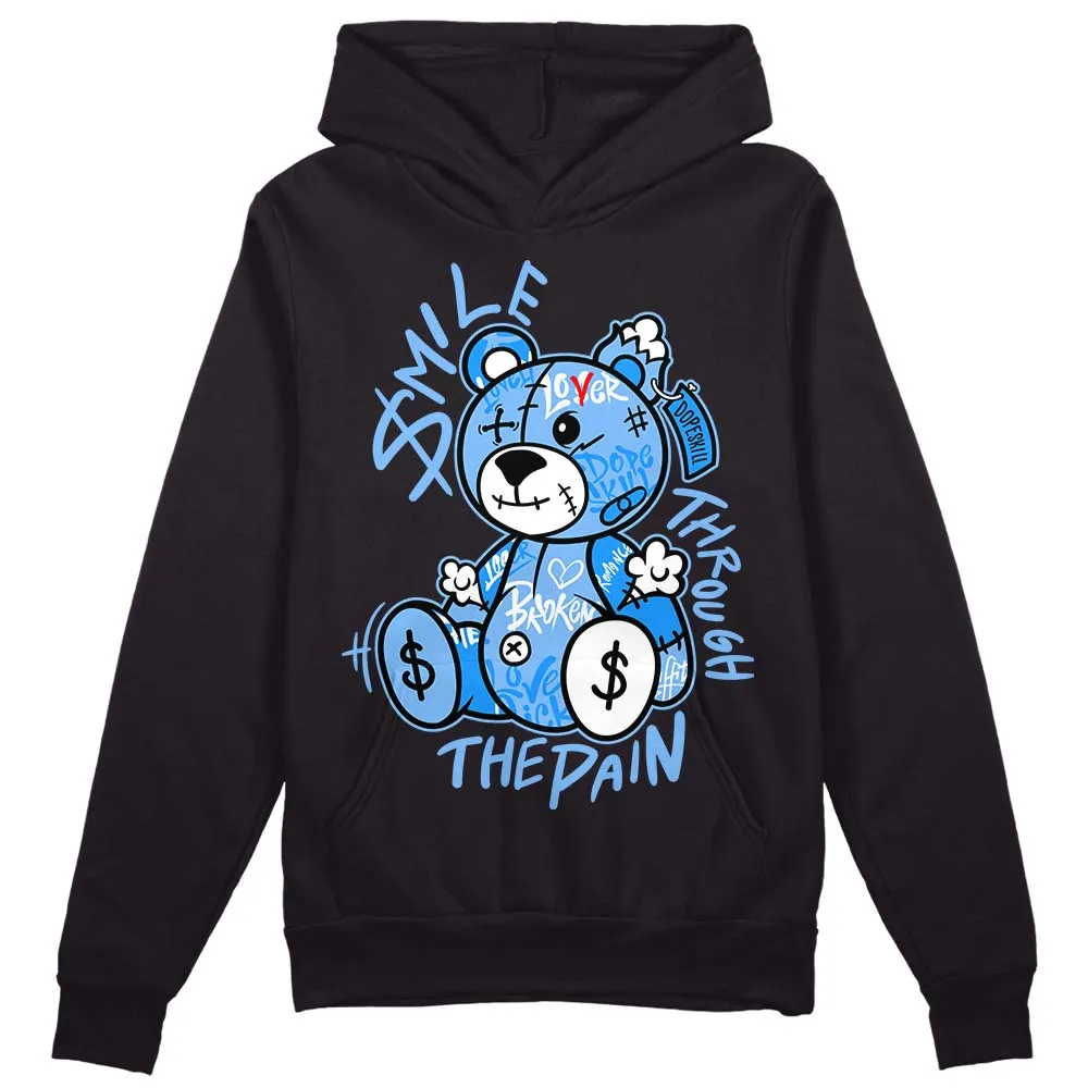 Powder Blue 9s DopeSkill Hoodie Sweatshirt Smile Through The Pain Graphic sold by DopeSkill product image thumbnail 2