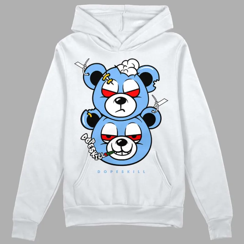 Powder Blue 9s DopeSkill Hoodie Sweatshirt New Double Bear Graphic sold by DopeSkill