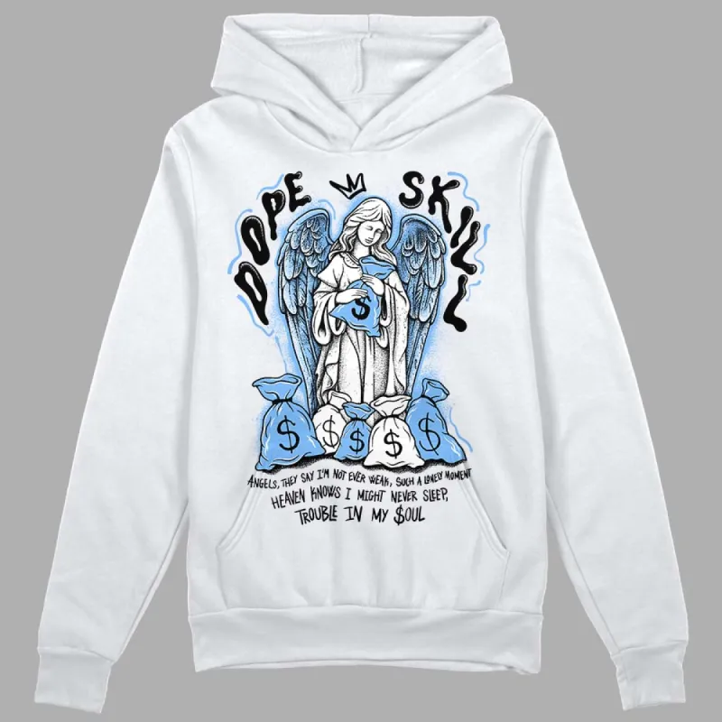 Powder Blue 9s DopeSkill Hoodie Sweatshirt Angels Graphic sold by DopeSkill