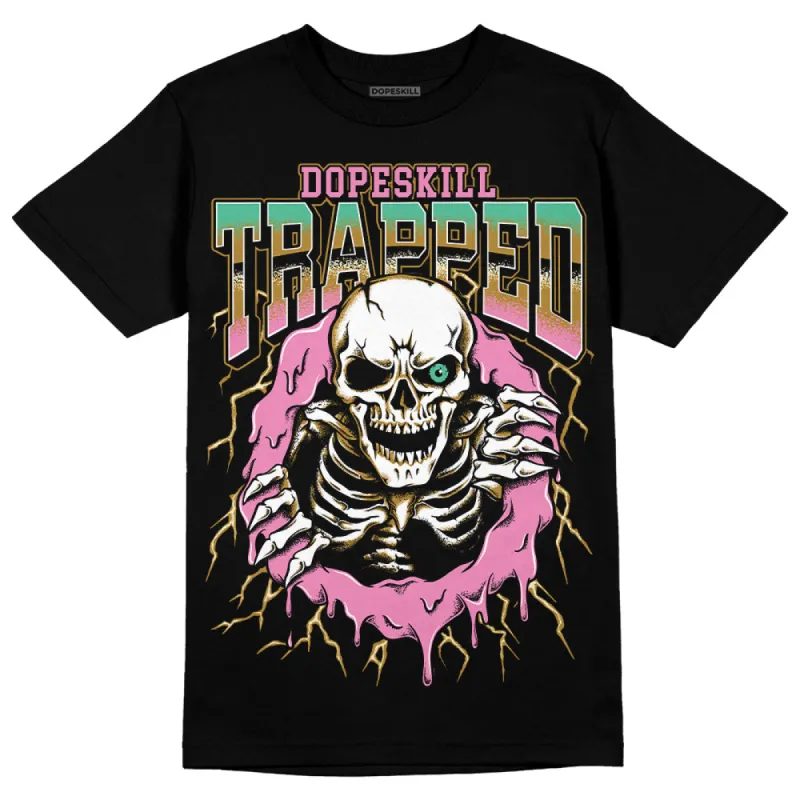 Dunk Playful Pink Multi Color Bronzine Clear Jade Luminous Green DopeSkill T-Shirt Trapped Halloween Graphic sold by DopeSkill