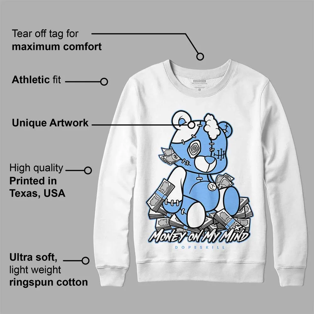 Powder Blue 9s DopeSkill Sweatshirt MOMM Bear Graphic sold by DopeSkill product image thumbnail 3